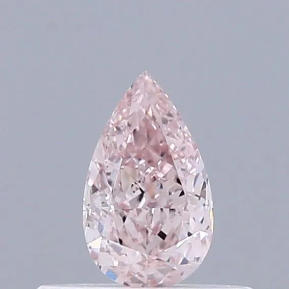 0.27ct Pear Natural Diamond (Colour Fancy Light Orangey Pink, Clarity VS2, GIA Certified)