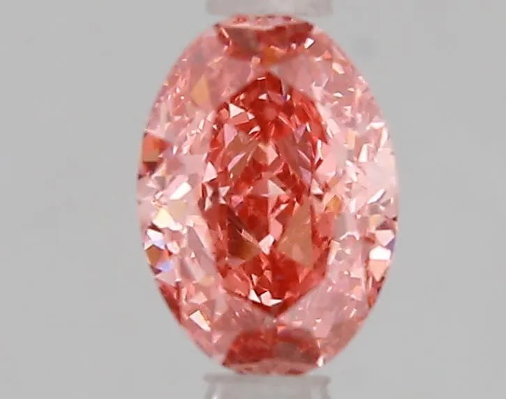 1.10ct Oval Lab Grown Diamond (Colour Fancy Vivid Pink, Clarity VS1, IGI Certified)