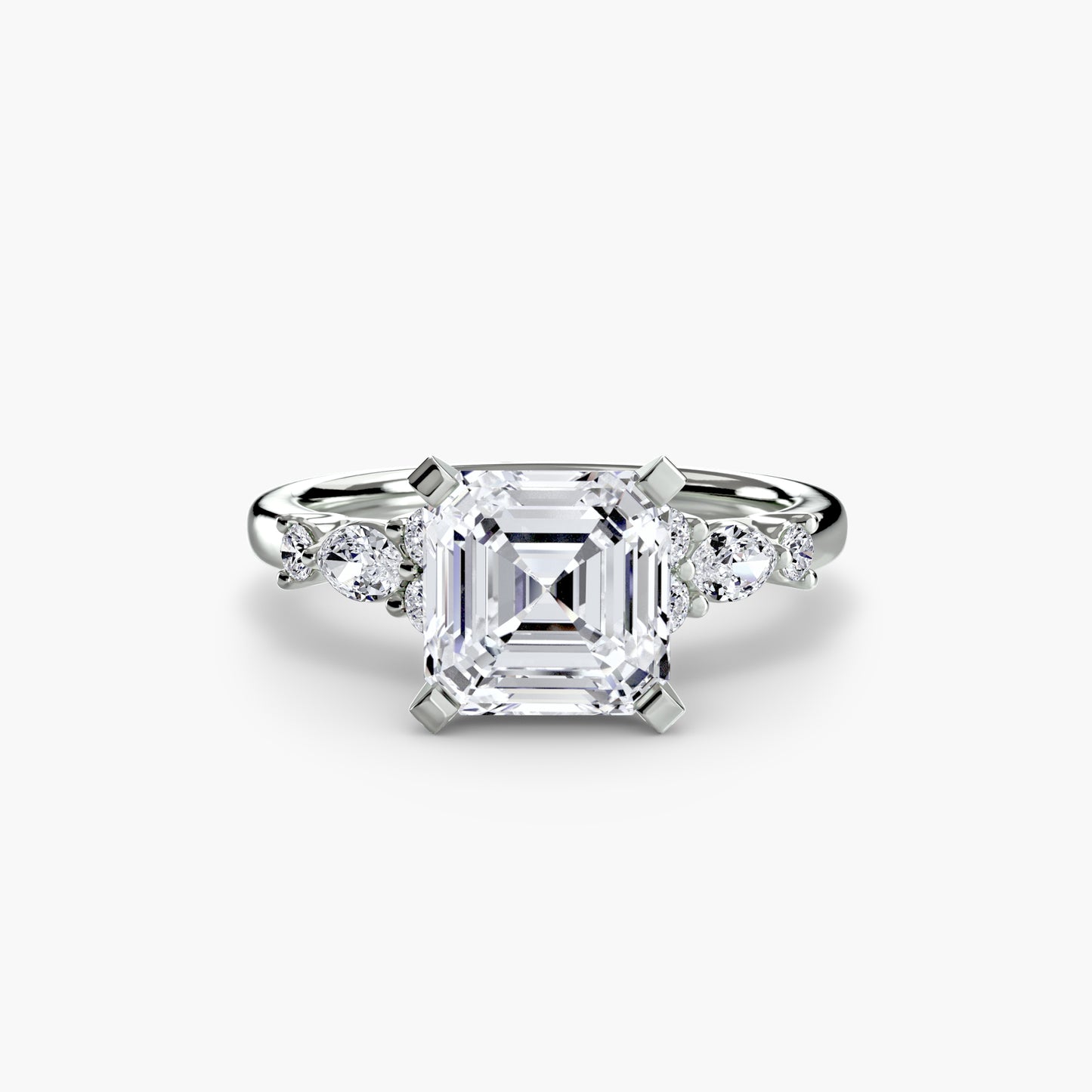The Floral Accent Solitaire