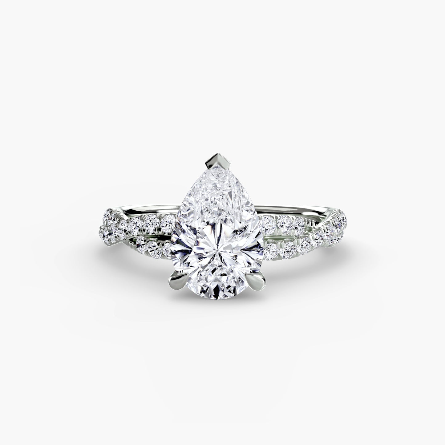 The Twisted Pavé Solitaire